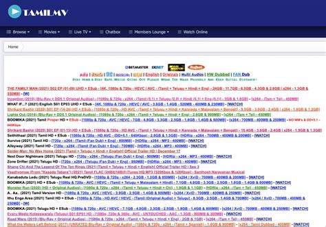 TamilMV proxy and mirror sites (Get TamilMV。